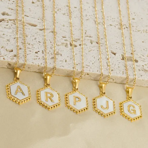 Wholesale Fashion Letter Titanium Steel Plating Pendant Necklace 1 Piece