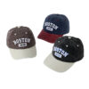 Wholesale Foreign trade chilen's hat BOSTON washed embroidered peaked cap spring and autumn boys and girls sun hat color matching baseball cap