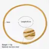 Wholesale PVD Coated Real Gold Plated 16K White Plating Solid Color 304 Stainless Steel Simple Style Waterproof Non Tarnish Bracelets Necklace
