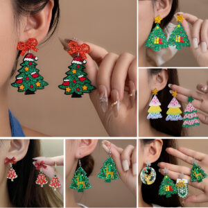 Wholesale Christmas snowflake earrings