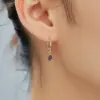 Wholesale 1 Pair Casual Vintage Style Simple Style Water Droplets Plating Inlay 304 Stainless Steel Copper Zircon Gold Plated Drop Earrings