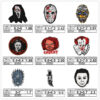Wholesale Horror doll embroidery cloth stickers bag decoration patch stickers Halloween Kid decoration subsidy computer embroidery Zhang Zi