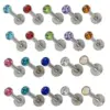 1 Piece Ear Cartilage Rings & Studs Hip-Hop Simple Style Round 304 Stainless Steel Inlay Rhinestones