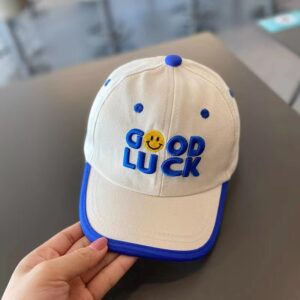 Good luck baby cap-good luck [off-white] / Recommended head circumference reference (47-54cm)