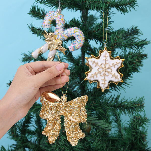 Wholesale Christmas decorative ornaments, 3D snowflake bows