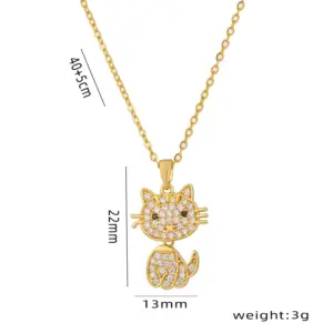 Swing Lucky Cat / Gold