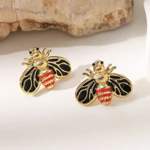 Wholesale 304 Stainless Steel Heart Shape Flower Earrings For Unisex