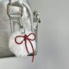 Wholesale South Korea Ins Winter Small Fur Ball Bow Pendant Vintage Y2K Red Millennium Spice Girl Bag Mobile Phone Hanging Accessories