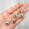 Plastic Copper Cable Chain Devil's Eye Pendant Necklace