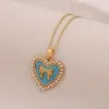 Wholesale PVD Coated 18K Gold Real Gold Plated Heart Shape Bow Knot 304 Stainless Steel Cute Romantic Waterproof Non Tarnish 304 Stainless Steel Lobster Trigger Clasp Closure Pendant Necklace