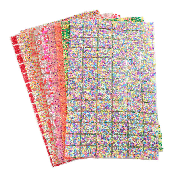 Wholesale Geometric Special-Shaped Resin -Melt Double-Sided Adhesive-Backed Diamond Piece DIY Pen Sticker Diamond Clothing Nail Art Table Pillow Cushion