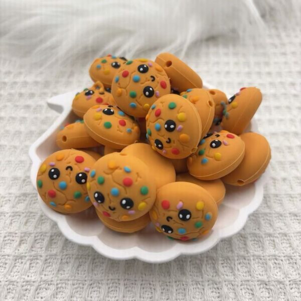 oly-5c59c912bfa63057d6082db792cec29b Wholesale Cross-border hot new silicone creative beads silicone cookies beaded loose beads factory wholesale in stock