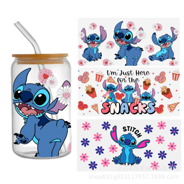 Wholesale Cartoon UV DTF Transfer Crystal Water Cup Waterproof Sticker OLY Exclusive