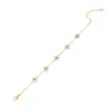 Wholesale PVD Coated 18K Gold Real Gold Plated Star Flower 304 Stainless Steel Elegant Cute Waterproof Non Tarnish 304 Stainless Steel Bracelets