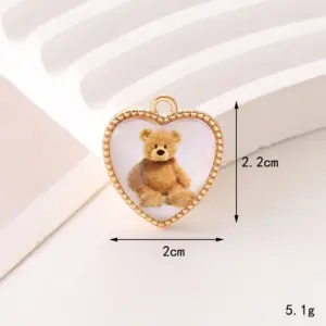 C343 20mm * 22mm Bear / Diy Ornament