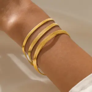 Wholesale Fashion Geometric 304 Stainless Steel Stainless Steel Bracelets In Bulk