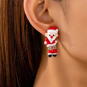 oly-5c85284b74ab9a11ec9777d1145f6baf Wholesale Christmas Snowman Santa Claus Earrings