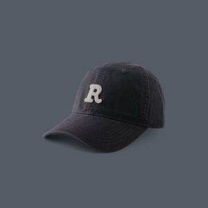R logo baseball cap--grey