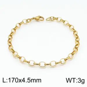 Gold 170 * 4.5mm = Bracelet KB146825-Z