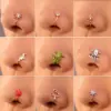Nose Rings & Studs Retro Fashion U Shape Copper Zircon