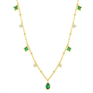 Tassel Water Drop Necklace (Copper Plating 18K Real Gold)