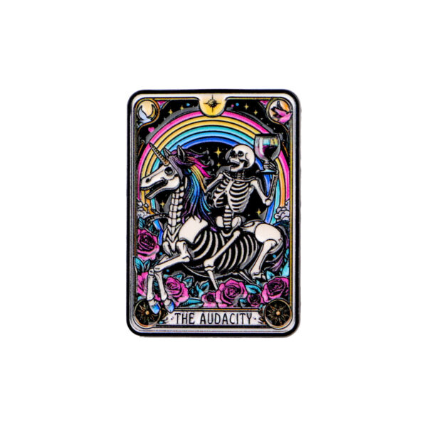 Wholesale Skull Tarot Card Brooch Cartoon Metal Badge Accessories