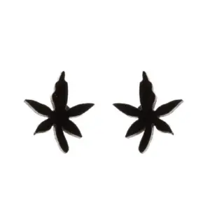 Black printed with maple leaf