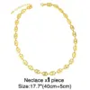Wholesale Copper Cable Chain Plating Geometric Necklace