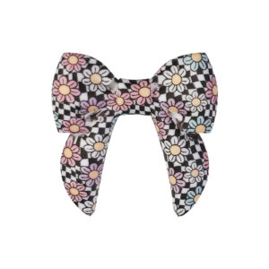 D36 - Checkered Flower - 40mm - 3D Watermark Bow