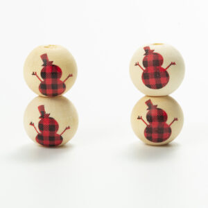 Red and black checkered snowman / 16MM