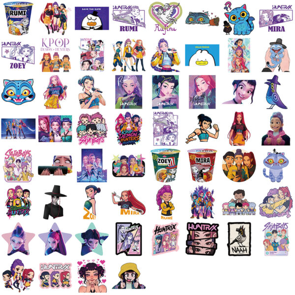 Wholesale Charming Character Stickers DIY Decoration Waterproof Cross-border Stickers