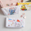 oly-5cc4cd5d5e7a90ffe386060933e0517a Wholesale Japanese Style Pencil Bag Women's Large Capacity ins Canvas Stationery Bag Stitch Pencil Bag Small Fresh Style Storage Bag Multifunctional