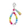 Wholesale silicone beads multi-color handmade bracelet bracelet gradual key ring