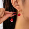 Wholesale Red Santa hat, Christmas stocking, earrings
