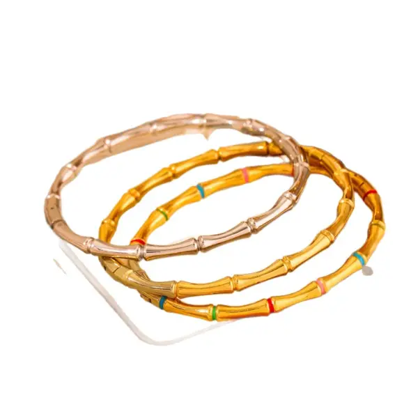 Wholesale Gold Gold-plated Stainless Steel Geometric Simple Bracelet Unisex Small Jewelry Classic