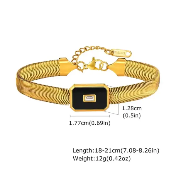 304 Stainless Steel Solid Color PVD Coated Acrylic 18K Real Gold Plated Modern Style Waterproof Non Tarnish Plating Twisted Rope Chain Lobster Trigger Clasp Closure Gold Anklet