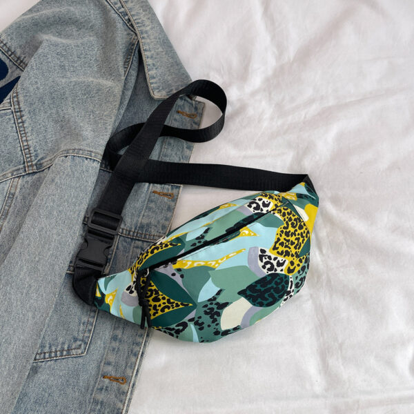 oly-5d04a86314703e6243a9f95a9e36fc40 Wholesale Waist Bag Nylon Cloth Women's Bag Printed Bag 2024 Summer New Casual Small Bag Shoulder Crossbody Bag Middle-Aged and Elderly Mothers