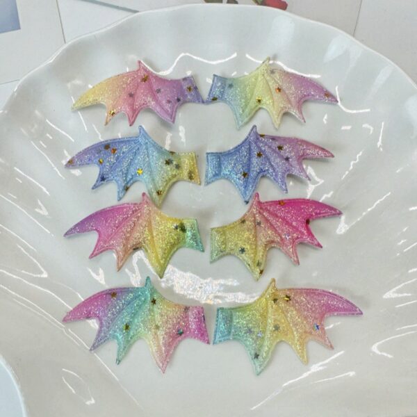 Wholesale Ultrasonic Embossed Magic Devil Wings DIY Handmade Halloween Hairpin Costume Hat Shoes and Socks Decorative Accessories