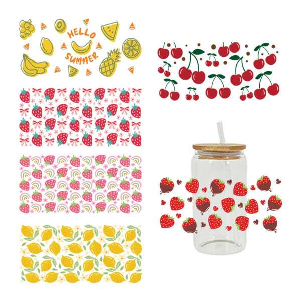 Wholesale Crystal Label Crystal Paste 16oz Cup UV DTF Wraps