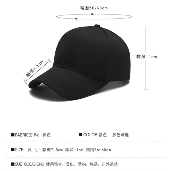 Wholesale in stock Cotton 6 Pieces Light Plate Baseball Cap Outdoor Solid Color All Match Embroidered Logo Hat Men's Wholesale Cap