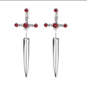 Silver red diamond
