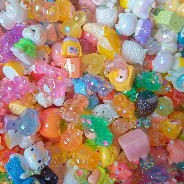 Wholesale Plated Straight Beaded Cartoon Stereo Large Beads OLY Exclusive