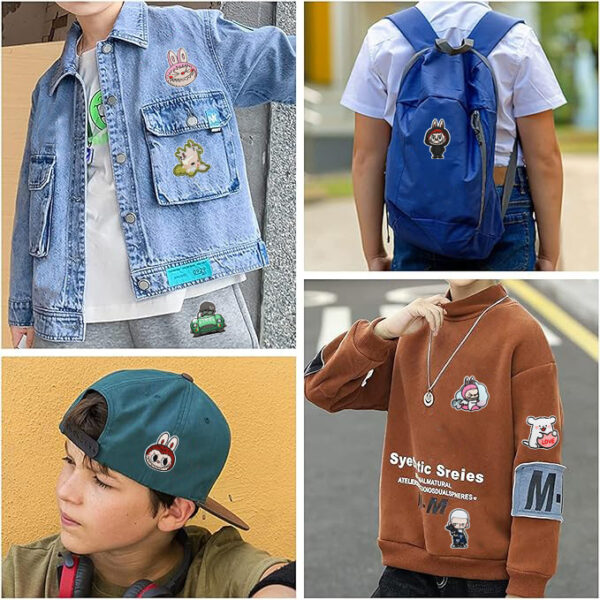 Wholesale Cute doll embroidered fabric patch OLY Exclusive