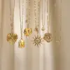 Wholesale PVD Coated Real Gold Plated Sun Flower Bow Knot 304 Stainless Steel IG Style Waterproof Non Tarnish 304 Stainless Steel Lobster Trigger Clasp Closure Pendant Necklace