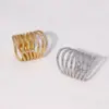 Wholesale PVD Coated Real Gold Plated 18K Gold Lines 304 Stainless Steel Vintage Style Exaggerated Modern Style Waterproof Non Tarnish Open Rings