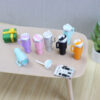 Wholesale 1:12 Doll House Mini Thermos Cup Model Artificial Straw Cup DIY Miniature Food Toy Scene Ornament Model
