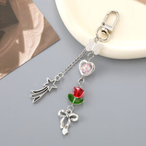 K4840 flower meteor pendant red / Small pendant