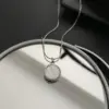 Wholesale Elegant Geometric Titanium Steel Necklace
