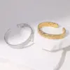 Wholesale PVD Coated Real Gold Plated 18K Gold Irregular Solid Color 304 Stainless Steel IG Style Modern Style Simple Style Waterproof Non Tarnish Bangle