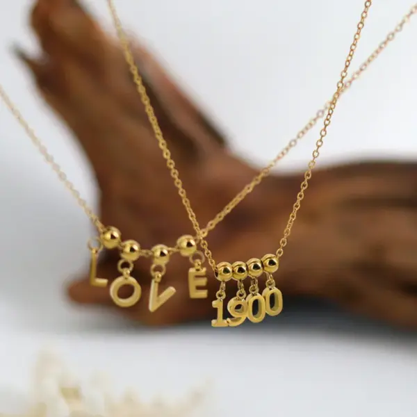 Wholesale Jewelry Modern Style Letter 304 Stainless Steel